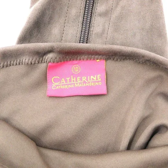 Catherine Malandrino "Sorcha" Taupe Over the Knee Boots - Picture 10 of 13